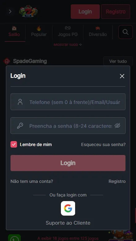 777bet login — acesse sua conta de cassino online no Brasil